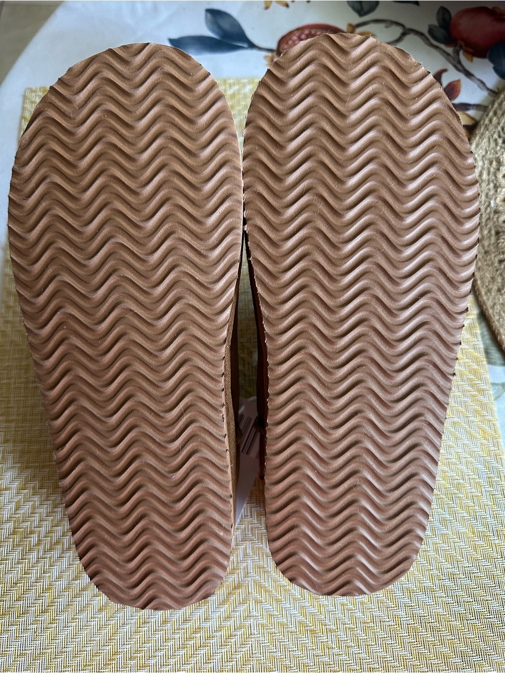 SERRA Chestnut Brown Genuine Leather Mules with Shearling Trim - Picture 4 of 7